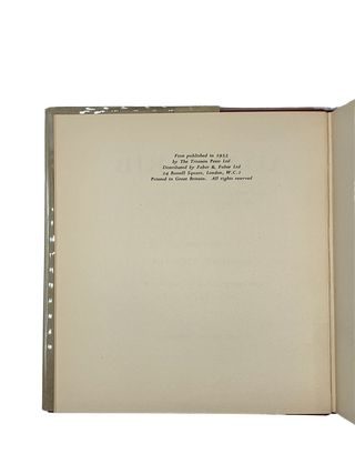 Adam's Rib and Other Anomalous Elements in the Hebrew Creation Myth: A New View. 1955 Signed.