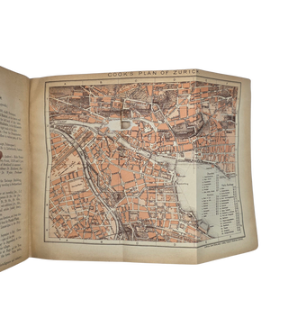 Cook’s Tourist’s Handbook for Switzerland. 1900. With 10 Folding Maps