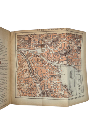 Cook’s Tourist’s Handbook for Switzerland. 1900. With 10 Folding Maps