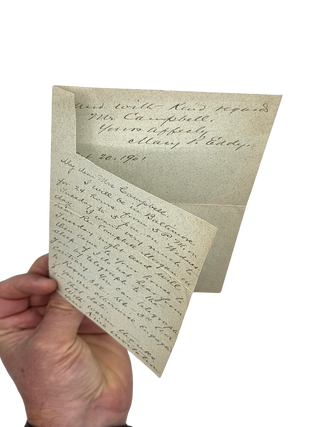 Autograph Letter Signed by Mary Pierson Eddy, the first woman licensed to practice medicine in the Ottoman Empire. Oct. 20, 1901