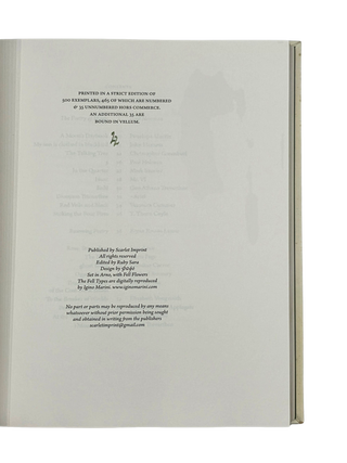 Datura. An Analogy of Esoteric Poesis. Limited and nNmbered Edition . 2010