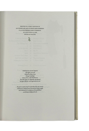 Datura. An Analogy of Esoteric Poesis. Limited and nNmbered Edition . 2010