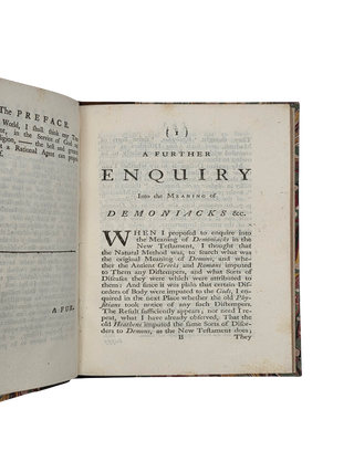 A Further Enquiry into the Meaning of Demoniacks in the New Testament. 1737