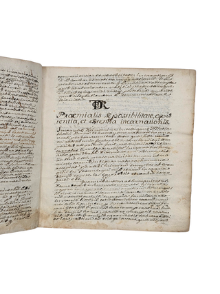 18th-CENTURY MANUSCRIPT ON THE MYSTERY OF THE INCARNATION ACCORDING TO THE DOCTRINE OF THOMAS AQUINAS