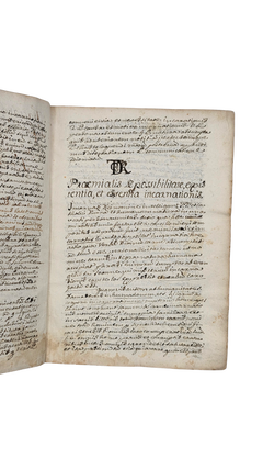 18th-CENTURY MANUSCRIPT ON THE MYSTERY OF THE INCARNATION ACCORDING TO THE DOCTRINE OF THOMAS AQUINAS