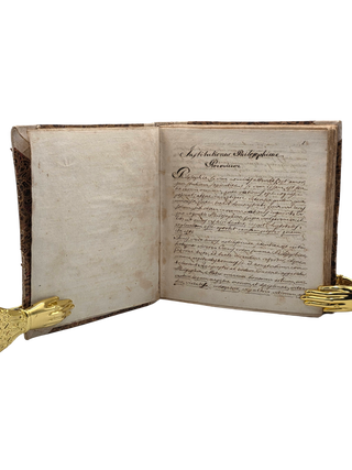 Institutiones Philosophicae; De Daemonologia. Manuscript in Latin and Italian. Circa. late 18th Century.