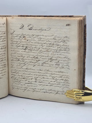 Institutiones Philosophicae; De Daemonologia. Manuscript in Latin and Italian. Circa. late 18th Century.