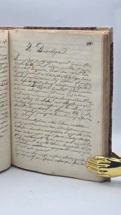 Institutiones Philosophicae; De Daemonologia. Manuscript in Latin and Italian. Circa. late 18th Century.