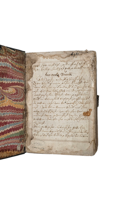 17th Century German Catholic Devotional Manuscript with St. Gertrude, Mary Magdalene, Passion, Wound and Marian Devotions